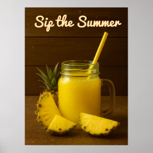 SpSommaren - Pineapple Juice Art Print Poster