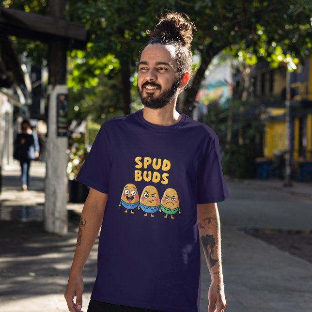 Spud Buds Potato Pals - Cute Tecknad Veggie Trio T Shirt (Skapare uppladdad)