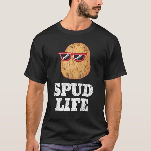 Spud Life Potatis Potatis Potatis Vegetables Chip  T Shirt (Framsida)
