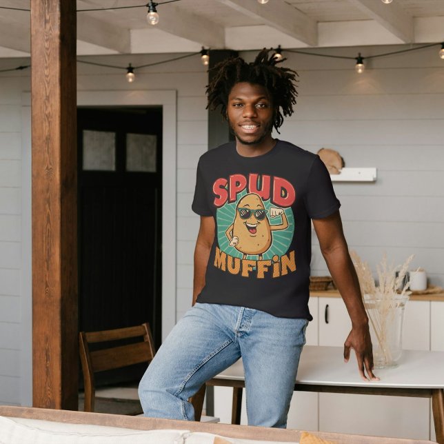 Spud Muffin - Funny Potato Food Pun T Shirt (Skapare uppladdad)
