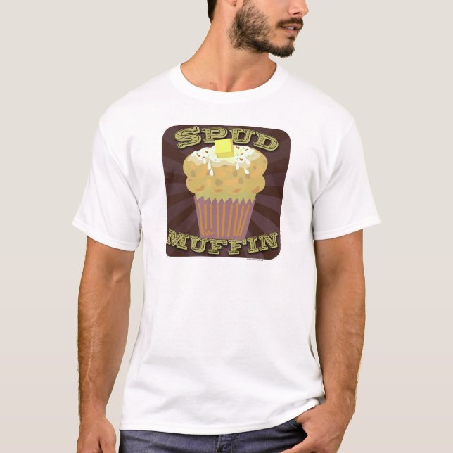 Spud Muffin Funny Potato Slogan Art Tröja (Framsida)