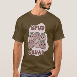 Spud Squad, roligt grupppotatis T Shirt
