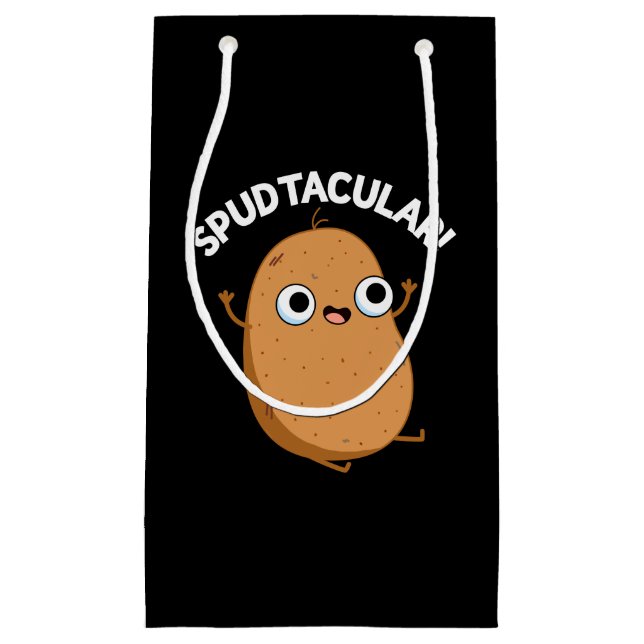 Spudtacular Funny Potato Pun Mörk BG (Framsidan)