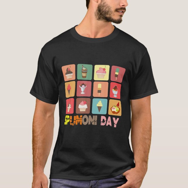 Spumoni Day, sommarsötsaker Dessert Älskare T Shirt (Framsida)