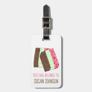 Spumoni Italienska Gelato Ice Cream Dessert Spumon Bagagebricka