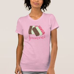 Spumoni Italienska Gelato Ice Cream Dessert Spumon T Shirt