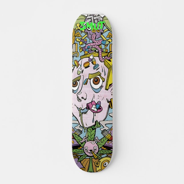 SPUN MONKEY SMUT SKATEBOARDS - FUC'D UP (Framsida)