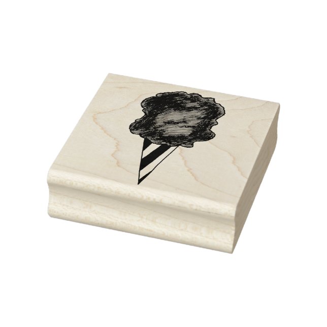 Spun Sugar Cotton Candy Floss Cone Carnival Fair Stämpel (Stämpel)