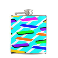 Spunky Neon Turquise Retro Vibes Roligt Abstrakt
