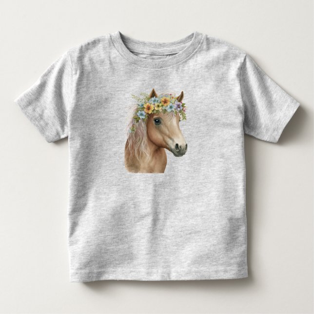 Spunky Pony Flower Krona Child's Tee (Framsida)