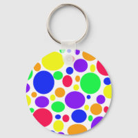 Spunky Spots in Rainbow Färg på en
