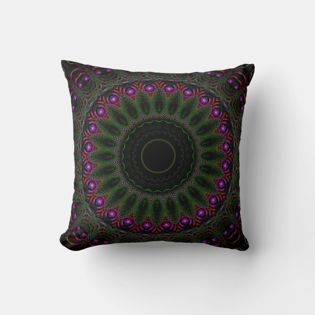 Spunnen mandala kudde (Framsida)
