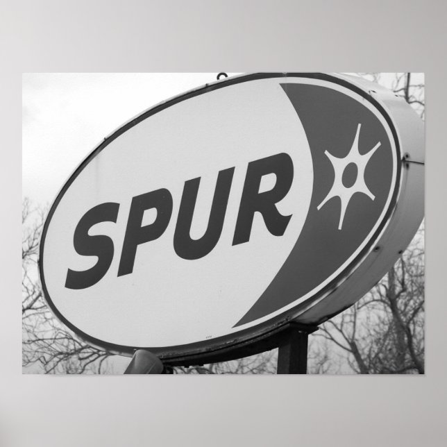 Spur Gas Station Poster (Framsidan)