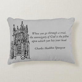 Spurgeon Quote Pillow Prydnadskudde