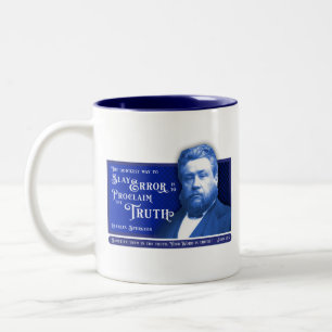 Spurgeon Truth v. Fel Två-Tonad Mugg