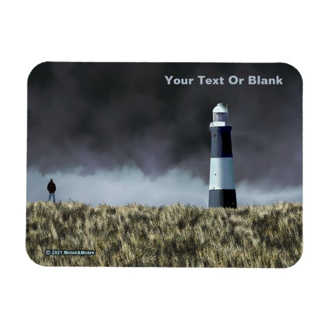 Spurn Point fyr Postkort Magnet (Horisontell)