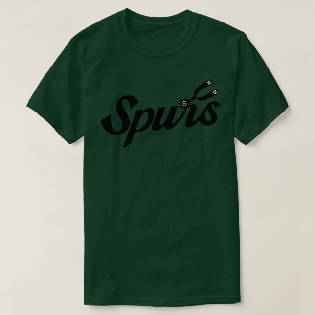 Spurs Basketball Retro T Shirt (Design framsida)