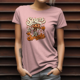 Spurs & Spooks västerländsk Halloween-design T Shirt