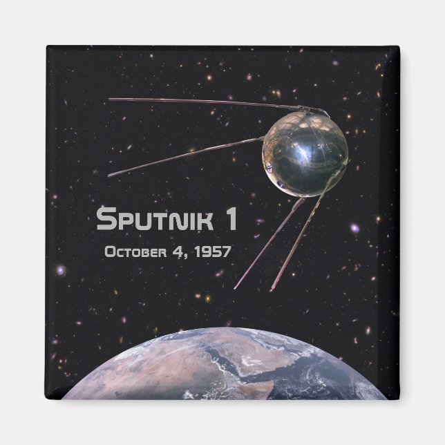Sputnik 1 Earth Satellite Magnet (Framsidan)