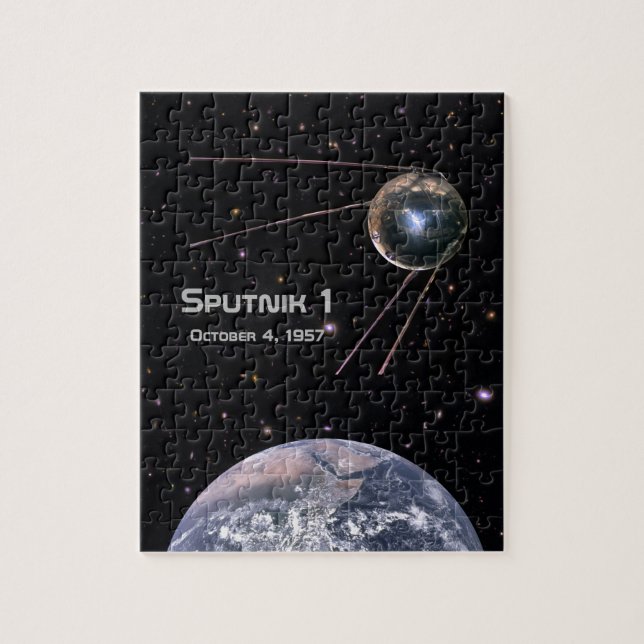 Sputnik 1 Earth Satellite Pussel (Vertikal)
