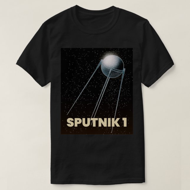 sputnik 1 första satellit t shirt (Design framsida)