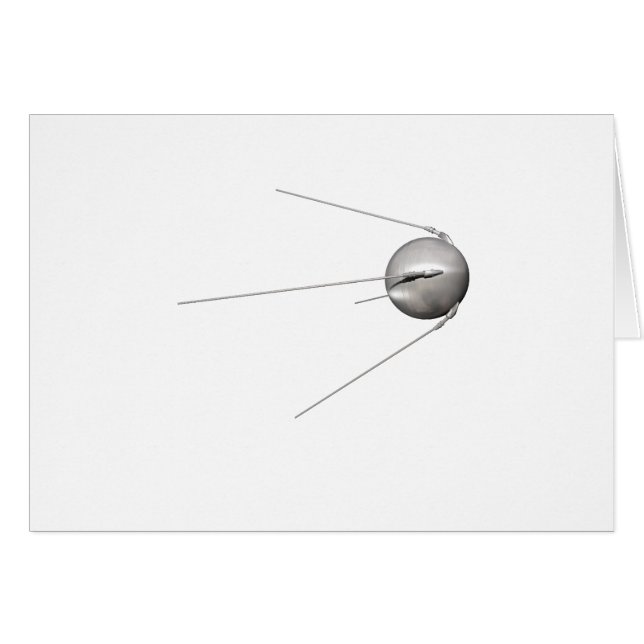 sputnik 1 hälsningskort (Framsidan Horizontal)