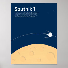 Sputnik 1 Poster för barn