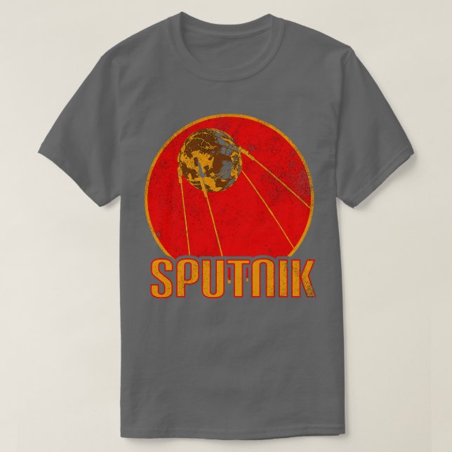 Sputnik 1 Satellite 8 T Shirt (Design framsida)