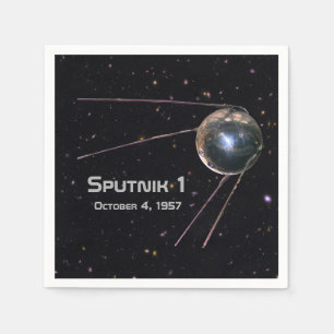 Sputnik 1 Satellite Pappersservett