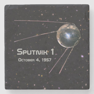 Sputnik 1 Satellite Underlägg Sten