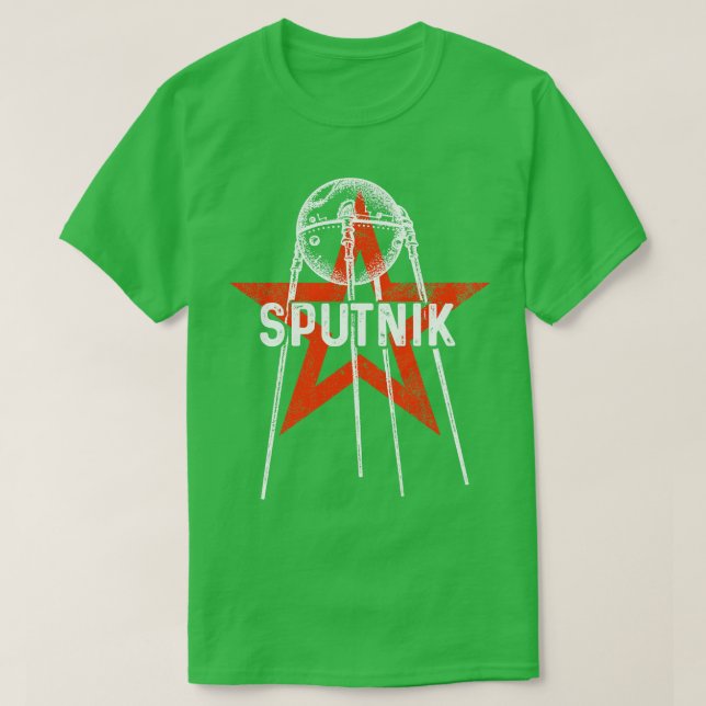 Sputnik 1 SatellitSovjetunionen 1957 13 T Shirt (Design framsida)