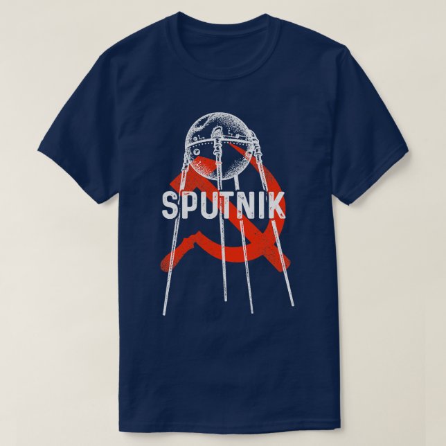 Sputnik 1 SatellitSovjetunionen 1957 2 T Shirt (Design framsida)