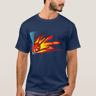 sputnik avfyrar på t shirt