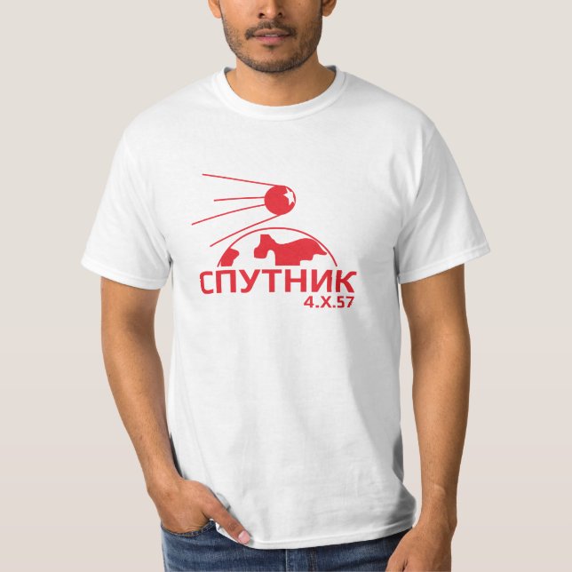 Sputnik grafisk utslagsplats t shirt (Framsida)