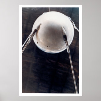 Sputnik Satellite Sovjetunionen Poster
