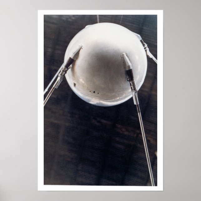 Sputnik Satellite Sovjetunionen Poster (Framsidan)