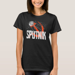 Sputnik Satellite Spacececraft Sovjetunionen T Shirt