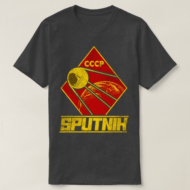 Sputnik Satellite T Shirt (Design framsida)