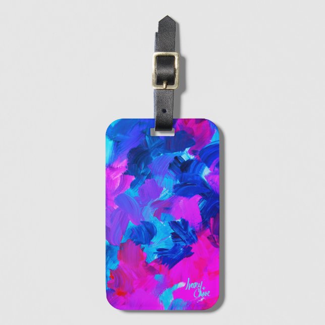 SPWW Electric Vibes Luggage Tag Bagagebricka (Framsida vertikal)