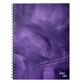 SPWW Free-Flowing Violet Dimma Lila Spira Journal Anteckningsbok