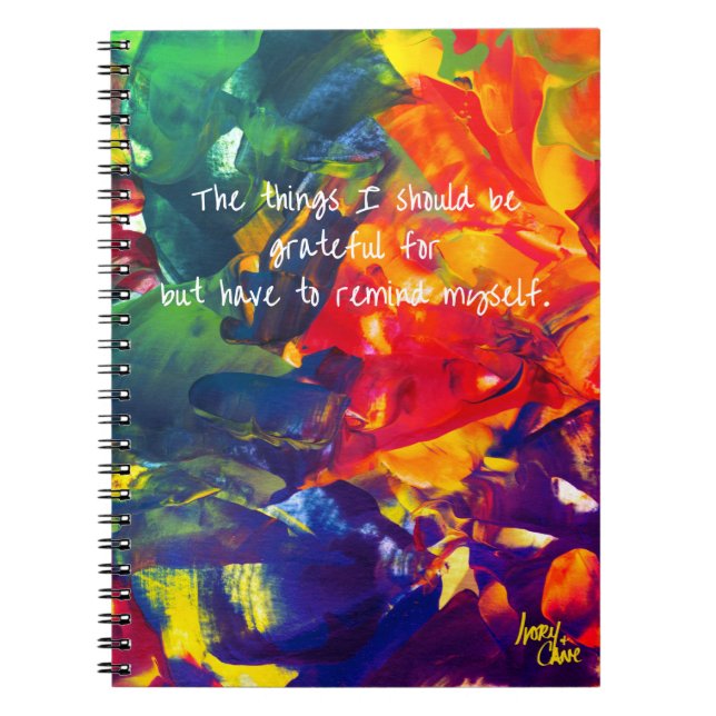 SPWW Psykedelisk Spiral Journal Anteckningsbok (Framsidan)