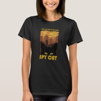 Spy Cat jag ser dig även i Mörken Katt i Mörken T Shirt