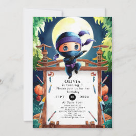 Spy Children Ninja Birthday Inbjudningar