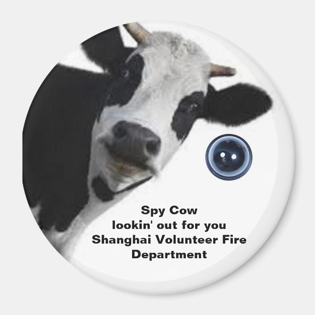 Spy Cow-sökning efter SVFD-roligt magnet (Framsidan)