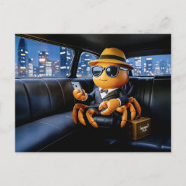 Spy Crab Riding In Stretch Limo Mission Vykort