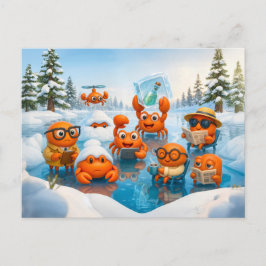 Spy Crab Winter Team On Arctic Mission Vykort