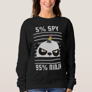 Spy Gaming Ninjas Gamer Boy Girl Kids Spy Panda Ni T Shirt