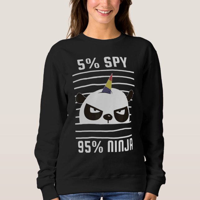 Spy Gaming Ninjas Gamer Boy Girl Kids Spy Panda Ni T Shirt (Framsida)