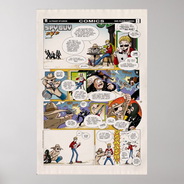 SPY GUY: One-Pager Funnies #1 Poster (Framsidan)