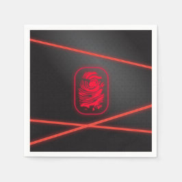 Spy Party Laser Tallrikar Pappersservett